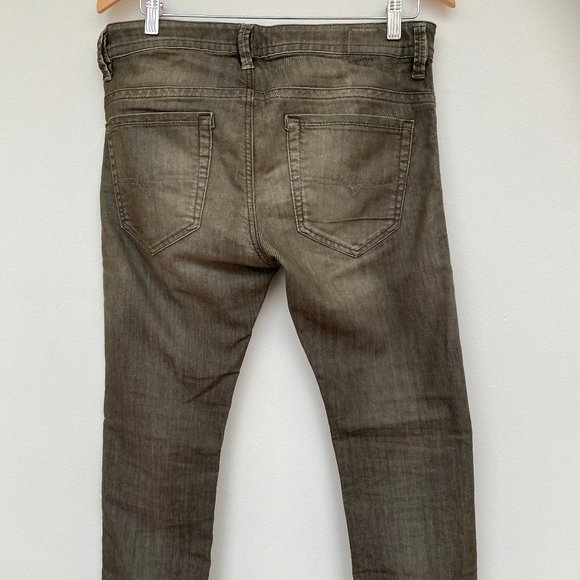 Diesel slim fit olive jeans in Olive - 30 - Picture 6 of 9